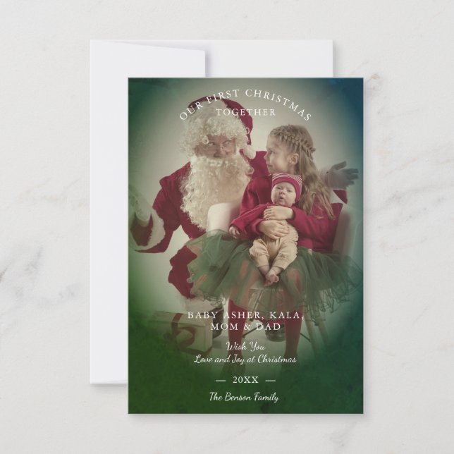 Transparency Effect Merry Christmas Photo Family (Devant)