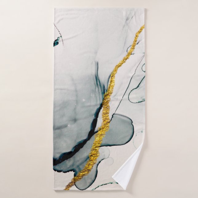 Transparent creativity. Abstract artwork. Trendy w (Serviette de bain)