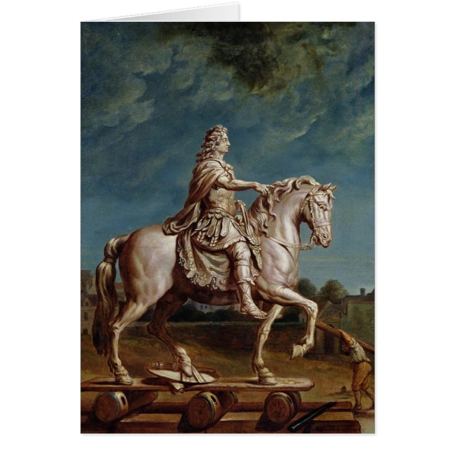 Transport de la statue équestre de Louis XIV (Devant)