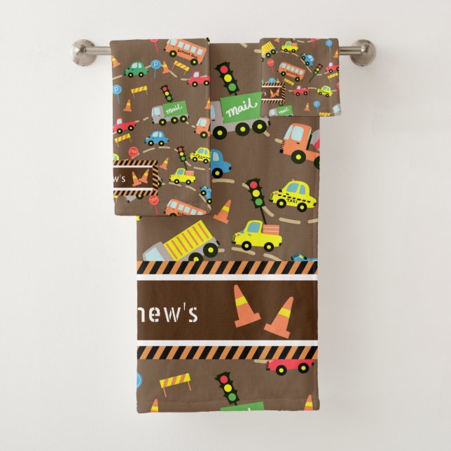 Transport Enfants Brown. Linge de toilette (En situation)