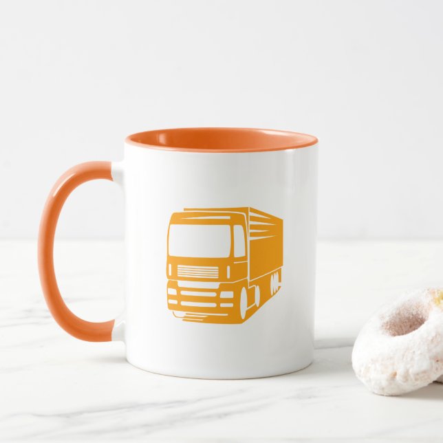 Transport et tasse de logistique (Avec donut)