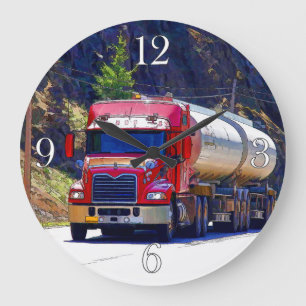 Transport lourd Truck Truck Mur Horloge