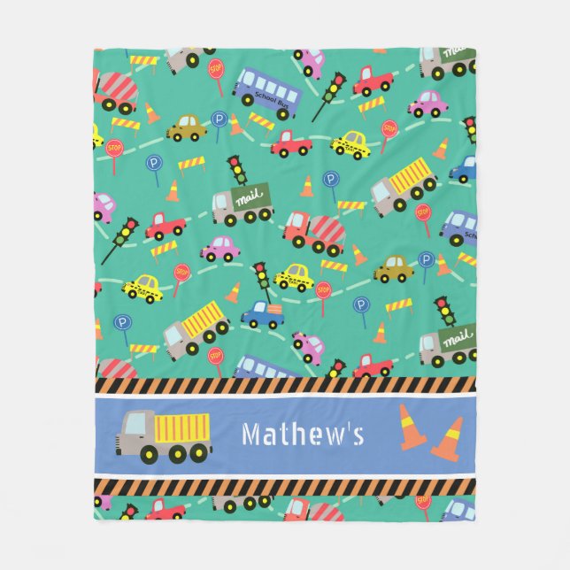 Transport Turquoise. Couverture Polaire (Devant)