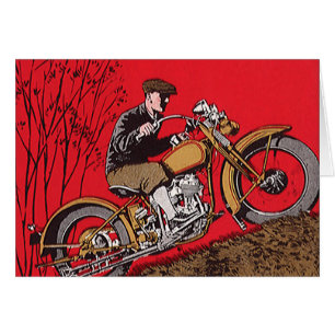 Transport vintage, Antique Moto Rider