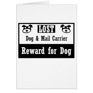 Transporteur de courrier perdu de chien