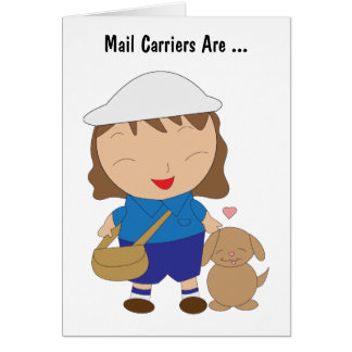 Transporteur de courrier Postal Drôle femme appréc