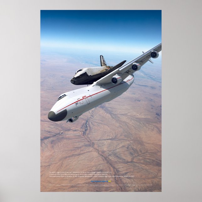 Transporting Buran on Antonov An-225 Poster (Devant)
