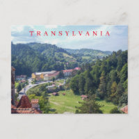 Transylvania Bran vue panoramique carte postale