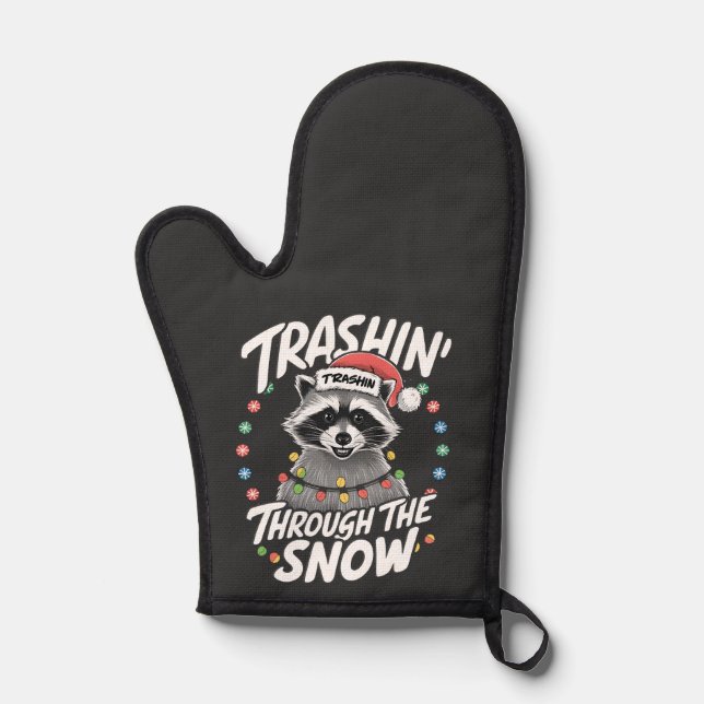 Trashing Through the Snow Funny Raccoon Christmas (Recto)