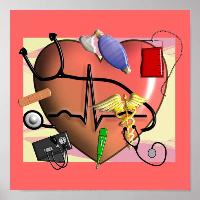 Trauma/ER  Nurse ART Poster (Devant)