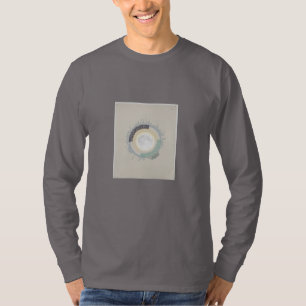travail à l'aiguille pour la vie sur t-shirt lune