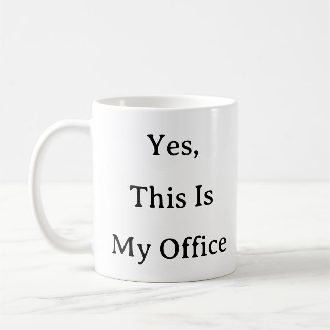 Travail de la Mug - Oui C'est mon cadeau de bureau (Gauche)