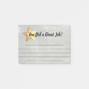 Travail de récompense de post-it de reconnaissanc