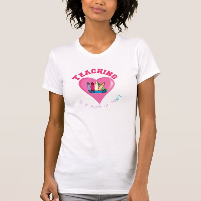 Travail d'enseignement du T-shirt du coeur (Devant)