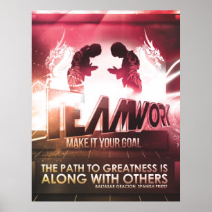 TRAVAIL D'ÉQUIPE - AFFICHE DE MOTIVATION