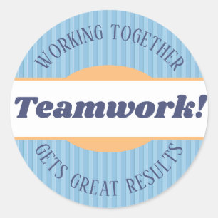 Travail d'équipe excellent emploi autocollants de