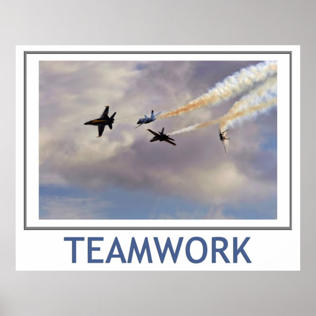 Travail d'équipe Poster Blue Angels (Devant)