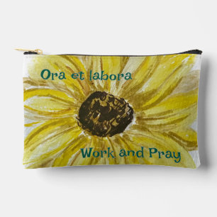 Travail et prier Tournesol Imprimer Sac Zipper cou