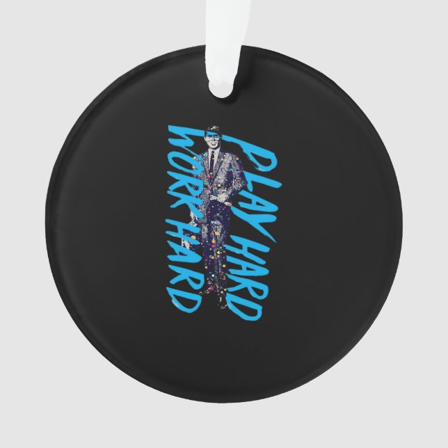 Travailler dur Jouer si dur Mème classique (devant)