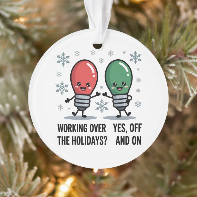 Travailler pendant les vacances de Noël Blague drô (Arbre)