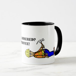 Travailleur de construction amusant avec Mug de ma