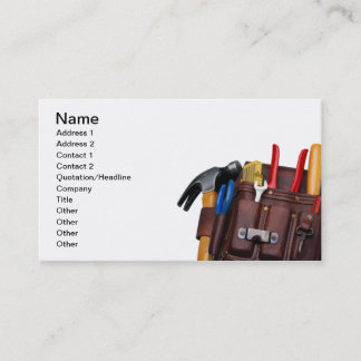 Travailleur de la construction, carte de visite