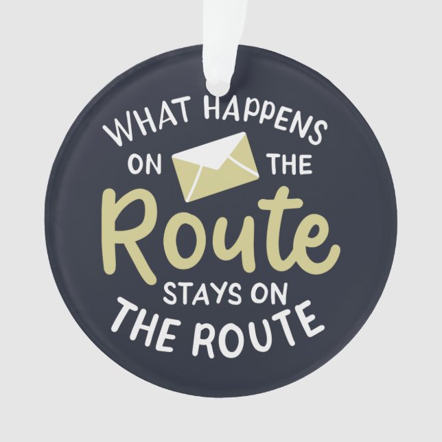 Travailleur de la poste Ce qui se passe sur la rou (devant)