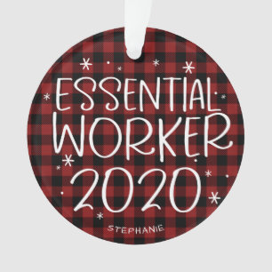 Travailleur essentiel Noël pandémie de Covid 2020
