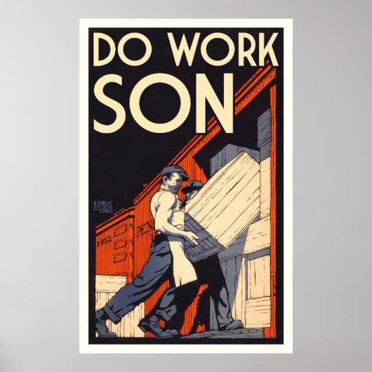 travaillez le fils poster