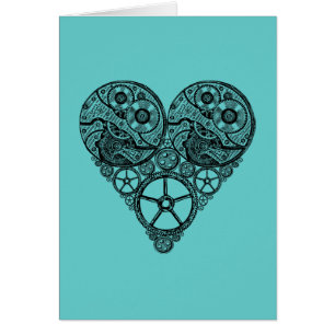 Travaux d'horloge de Steampunk et coeur de vitesse