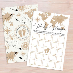 Travel Adventure Baby Bingo Carte de jeu