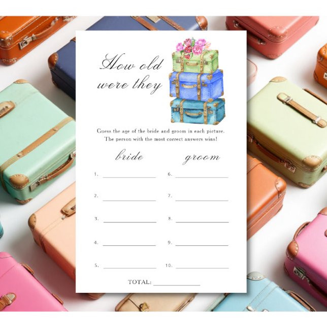 Travel bridal shower How old were they game (Créateur téléchargé)