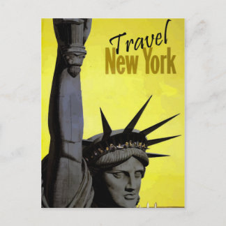 Travel New York Statue de la Liberté carte postale