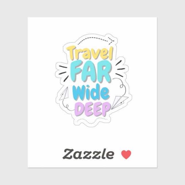 Travel Quote Sticker  (Feuille)