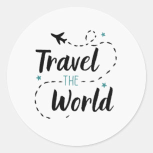 Travel The World Sticker (Cercle)