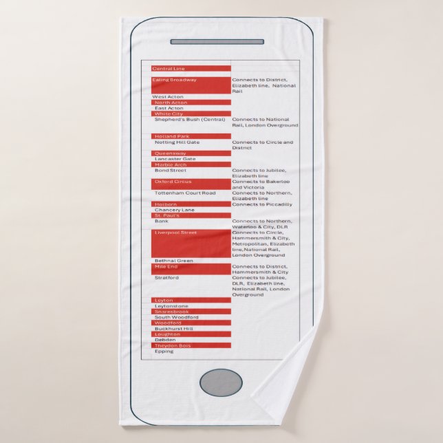 Travel to London (Serviette de bain)