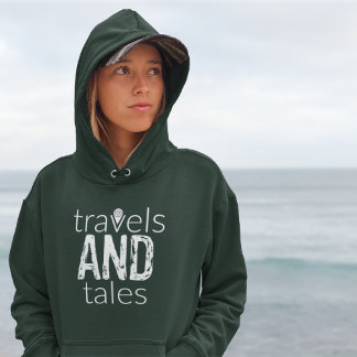 Travels and Tales [logo blanc] Sweat - shirt à cap
