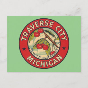 Traverse City, Michigan - Carte postale
