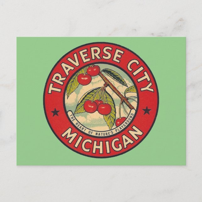 Traverse City, Michigan - Carte postale (Devant)