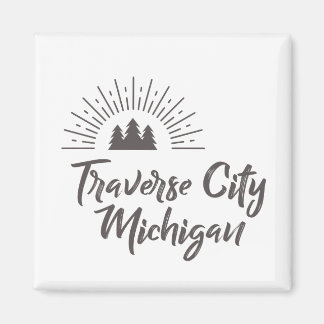 TRAVERSE VILLE MICHIGAN MAGNET