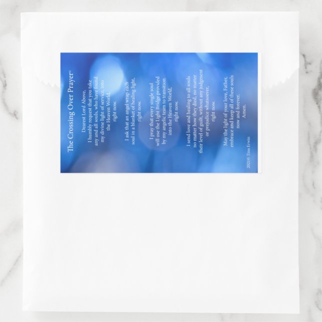 Traverser la prière© Sticker de carte (Sac)