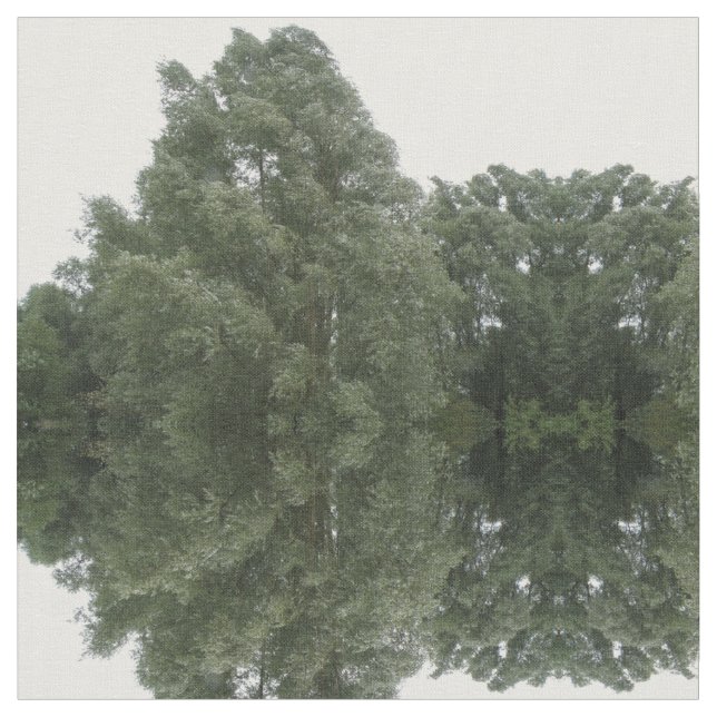 Traverser le tissu à motifs de forêt verte (Fermer)