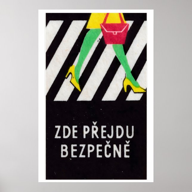 Traversez la route en toute sécurité - Impression  (Devant)