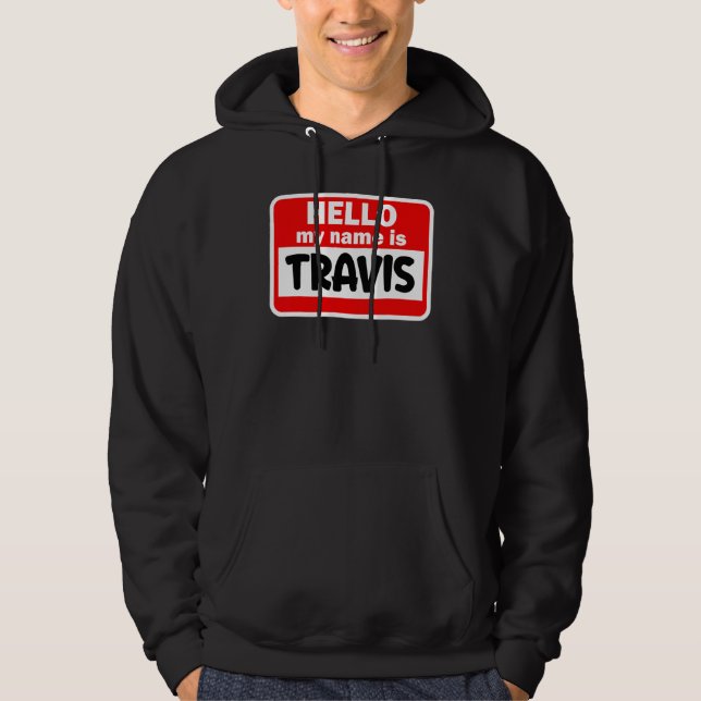 Travis Bonjour Bonjour Mon Nom Est Nom Tshirt Sur  (Devant)
