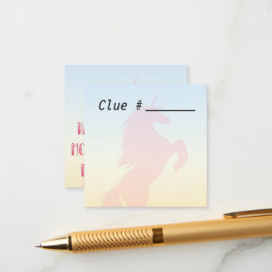 Treasure Hunt Clue Cartes pour la fête des mères