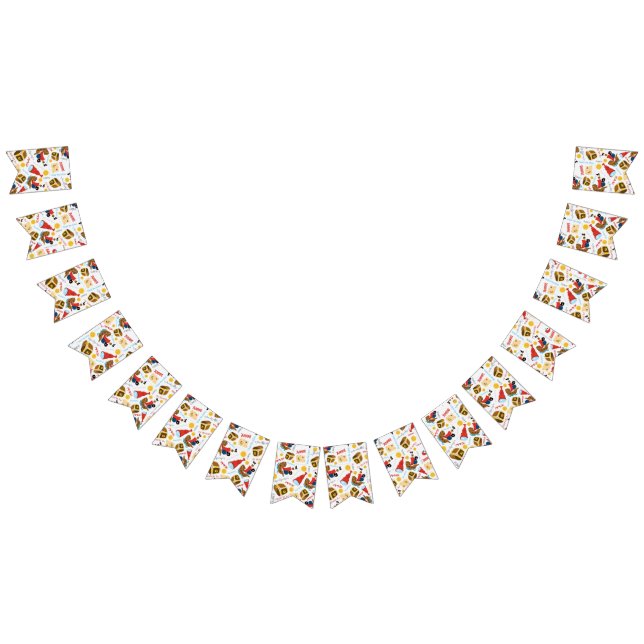 Treasure Party Pirate Thème Bund drapeaux (Tout)