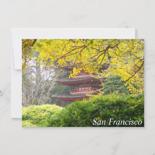 Treasure Tower Pagoda, carte San Francisco (Devant)