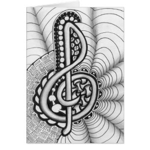 Treble Clef Music Doodle