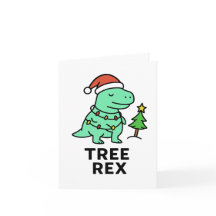Tree Rex - Carte de Noël drôle