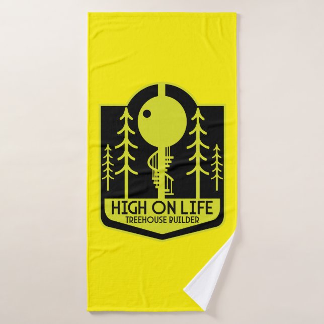 Treehouse Boy Retour À L'École (Serviette de bain)